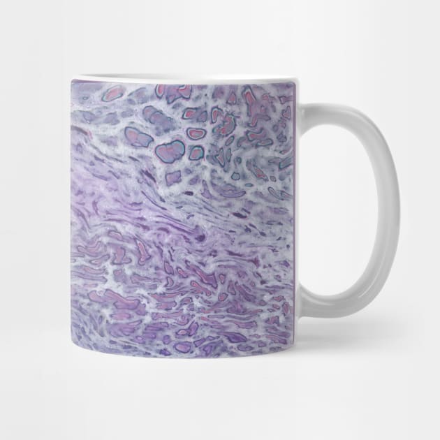 Lilac Acrylic Pouring Abstract Fluid Art by CatyArte